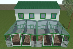 Large Coop, 32-40 Chickens Plans