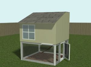 Small Coop, 3-5 Chickens Plans